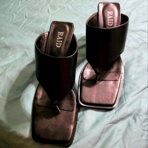 Black Heeled Sandals